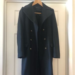 ZARA Woman Double Breasted Long Coat Size S